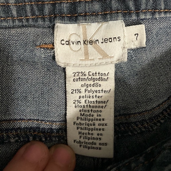 Vintage 90s y2k Calvin Klein Jeans Shorts Size 7 - Picture 2 of 8